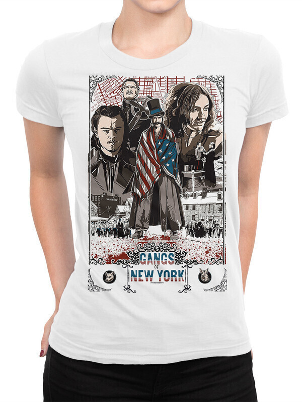 

Футболка женская Dream Shirts Банды Нью-Йорка Женская 10010321 белая 2XL, Банды Нью-Йорка Женская 10010321