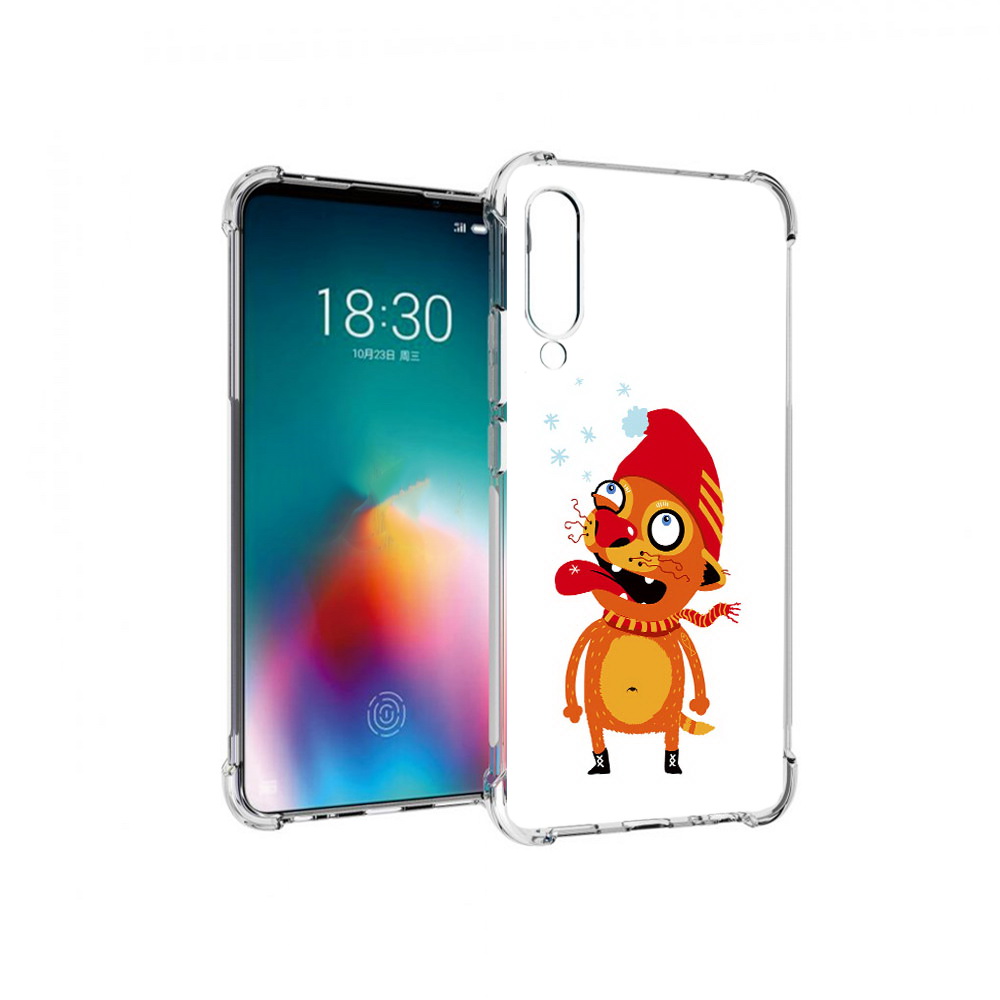 

Чехол MyPads Tocco для Meizu 16T Зимний кот (PT144619.90.88), Прозрачный, Tocco