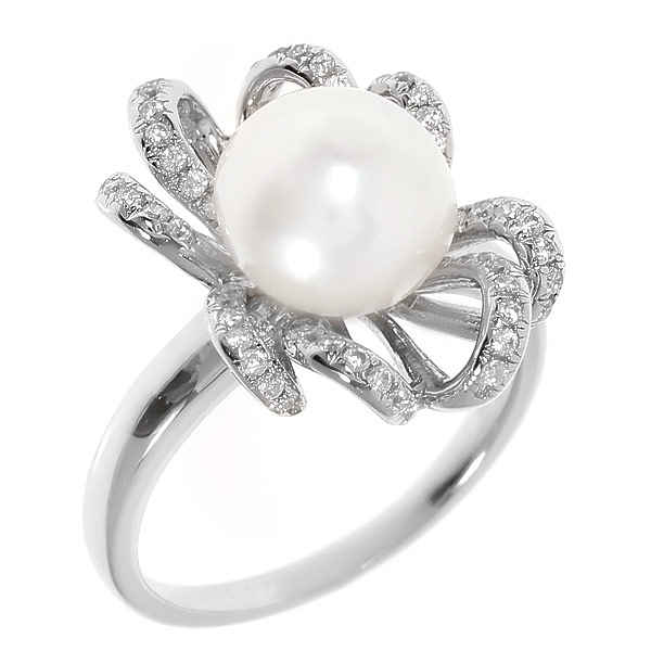 

Кольцо из серебра р.  Balex Jewellery 1433920236, жемчуг культивированный\фианит, 1433920236