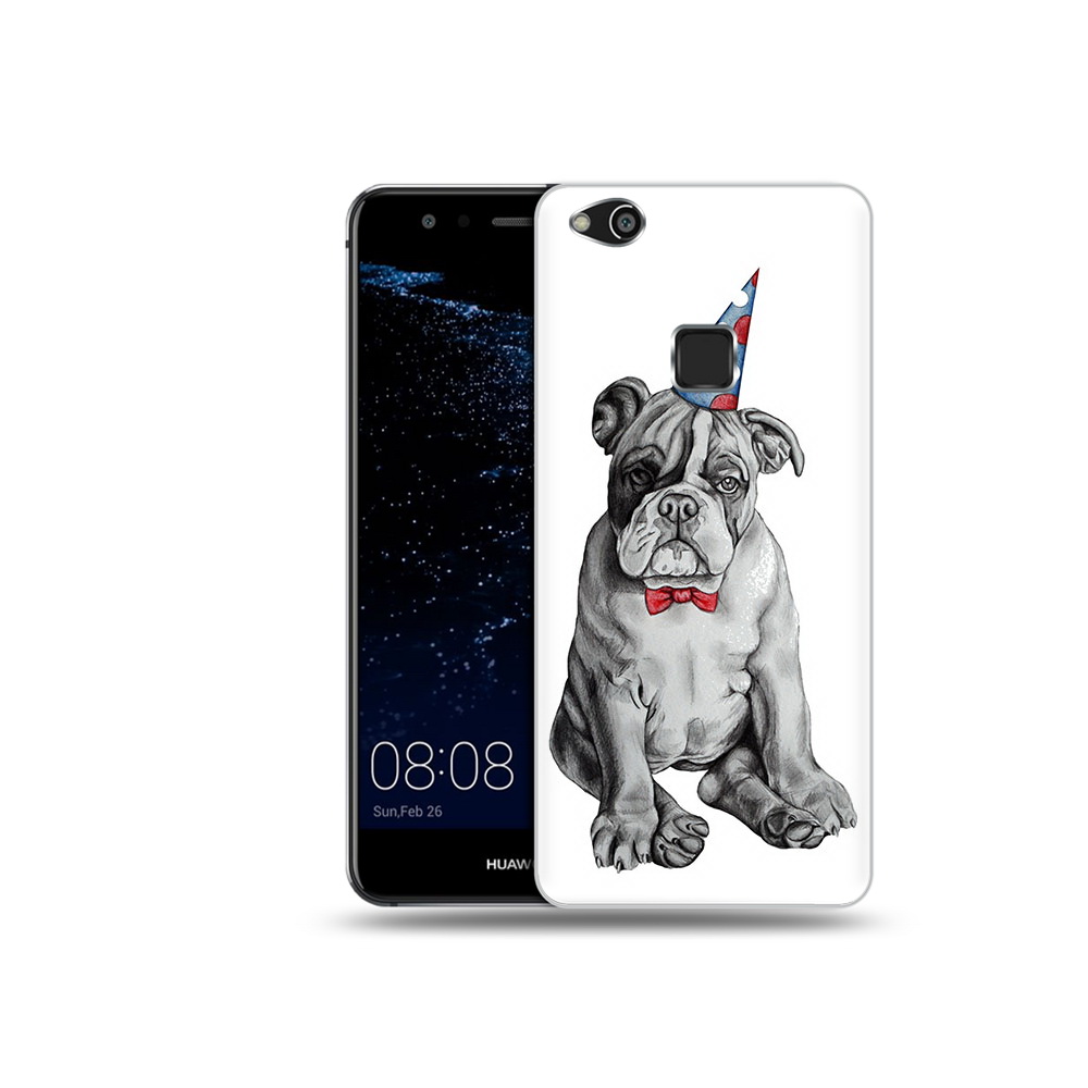 

Чехол MyPads Tocco для Huawei P10 Lite праздничный щенок (PT62135.59.554), Прозрачный, Tocco