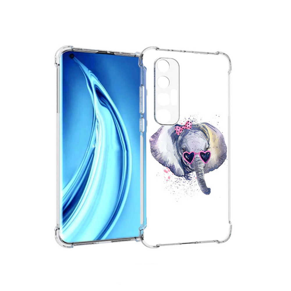 

Чехол MyPads Tocco для Xiaomi Mi 10S слоник в очках (PT226949.296.608), Прозрачный, Tocco