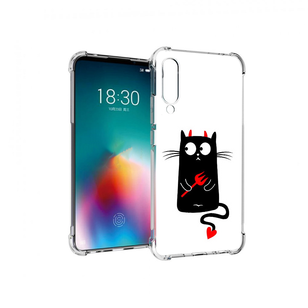 

Чехол MyPads Tocco для Meizu 16T Кот демон (PT144619.90.97), Прозрачный, Tocco