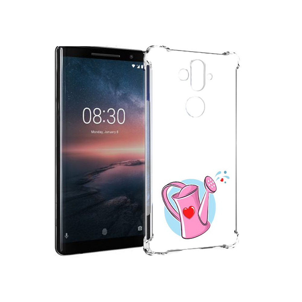 

Чехол MyPads Tocco для Nokia 8 Sirocco Лейка любви 14 февраля (PT101581.91.103), Прозрачный, Tocco