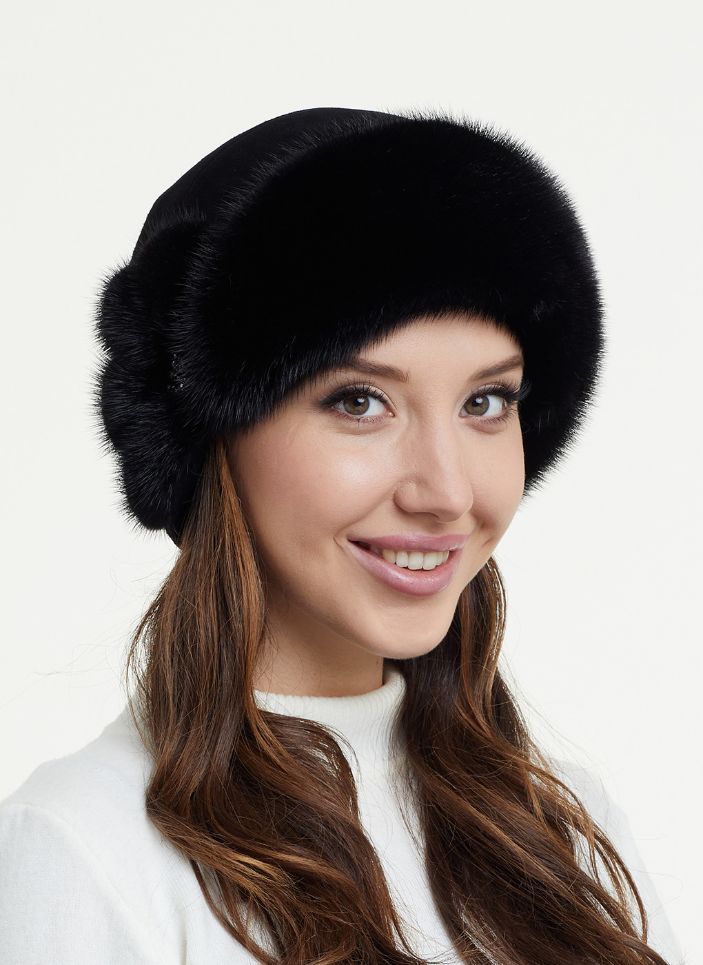 Шляпа женская Каляев 55790 черный, р. 56-58