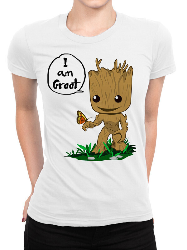 

Футболка женская Dream Shirts Грут Женская 10010351 белая 3XL, Грут Женская 10010351