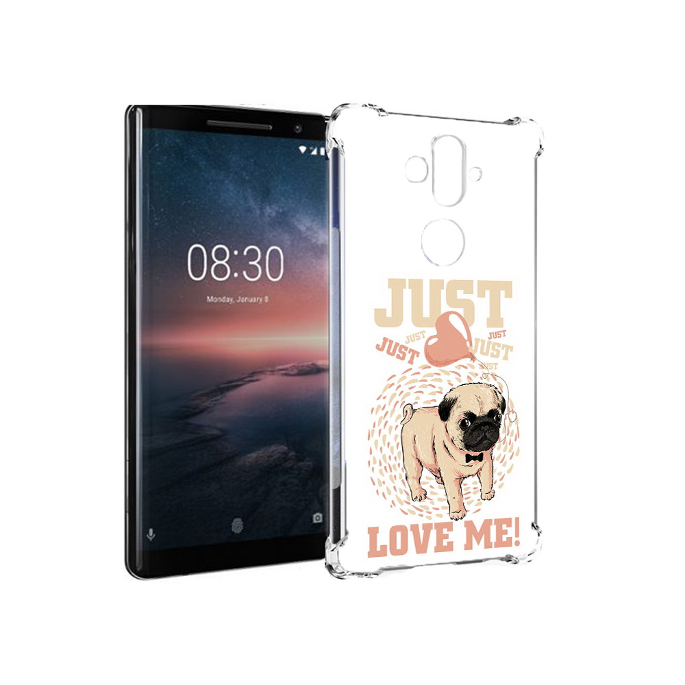 

Чехол MyPads Tocco для Nokia 8 Sirocco Люби меня (PT101581.91.109), Прозрачный, Tocco