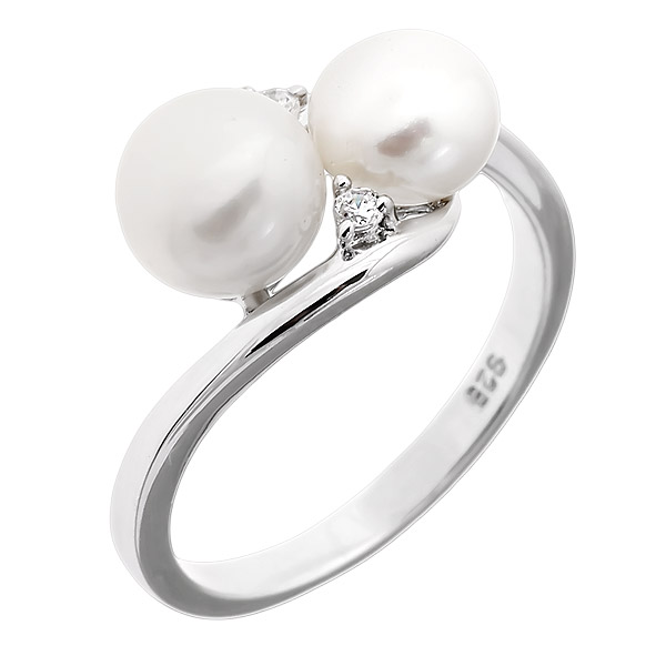 

Кольцо из серебра р.  Balex Jewellery 1433930239, жемчуг культивированный\фианит, 1433930239
