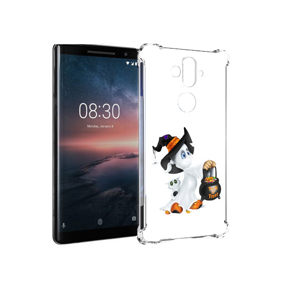 Чехол MyPads Tocco для Nokia 8 Sirocco Маленький призрак (PT101581.91.113)