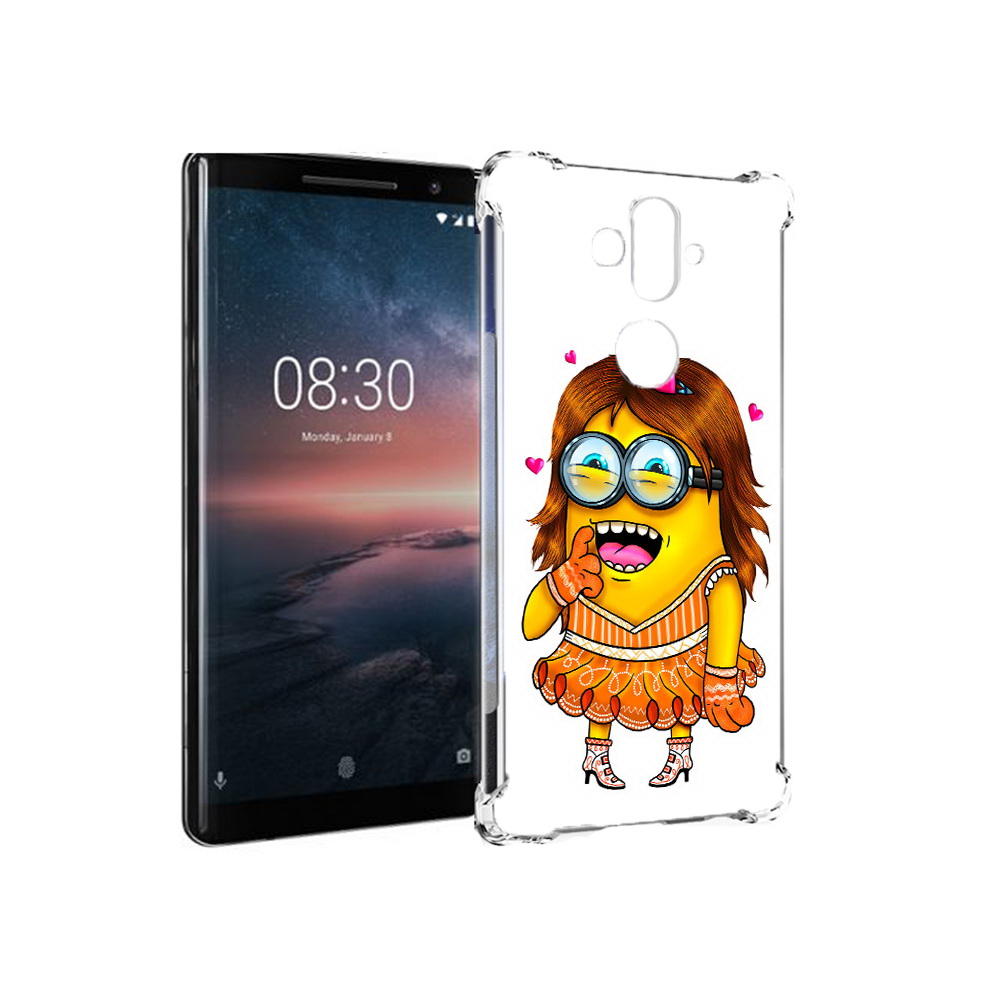 

Чехол MyPads Tocco для Nokia 8 Sirocco Миньон девочка (PT101581.91.116), Прозрачный, Tocco