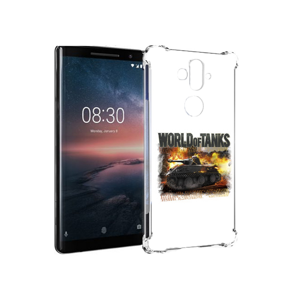 

Чехол MyPads Tocco для Nokia 8 Sirocco Мир танков-2 (PT101581.91.118), Прозрачный, Tocco