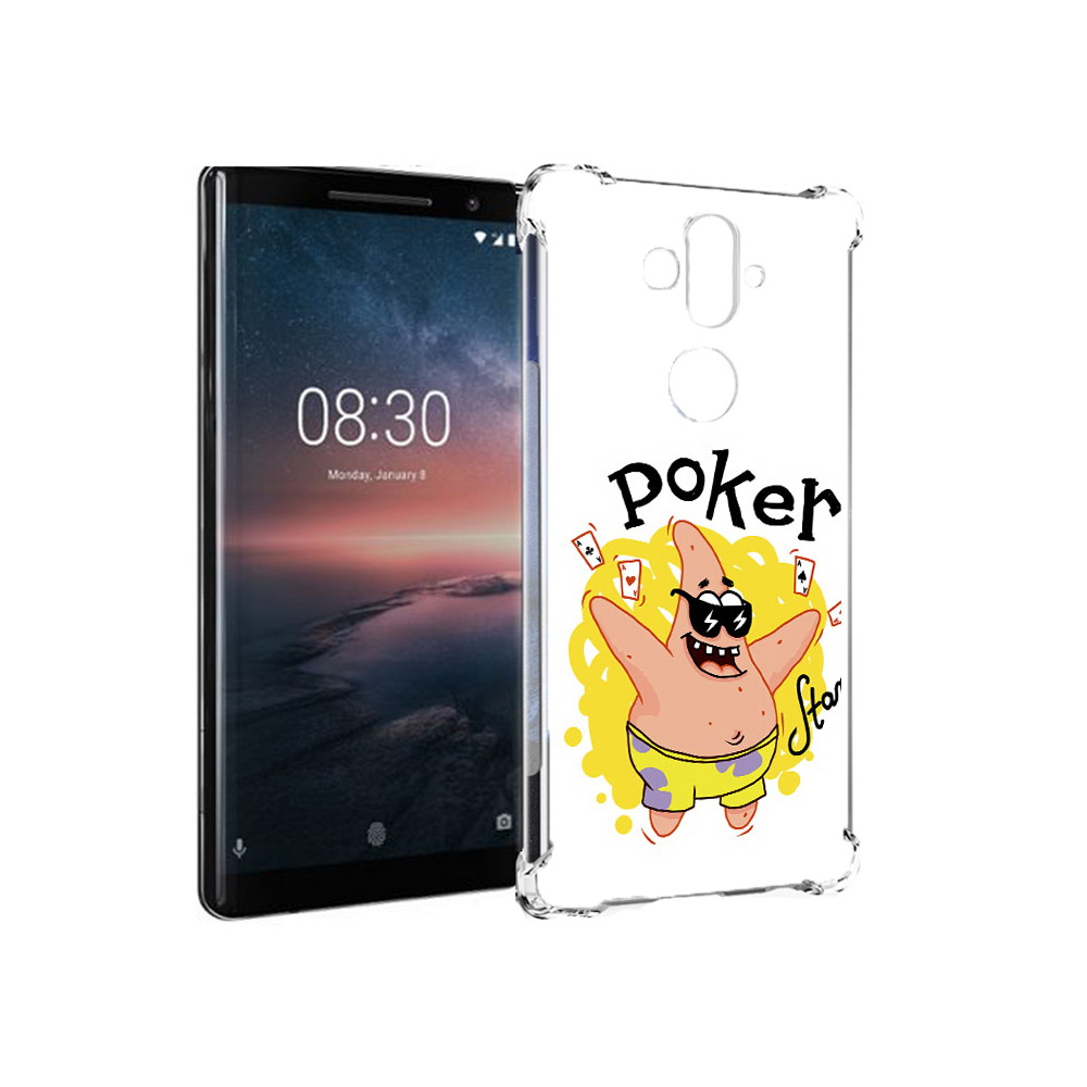

Чехол MyPads Tocco для Nokia 8 Sirocco Патрик (PT101581.91.133), Прозрачный, Tocco