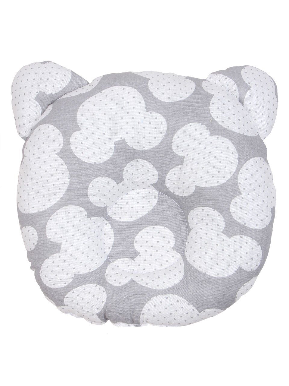 фото Подушка анатомическая amarobaby first pillow мышонок серый