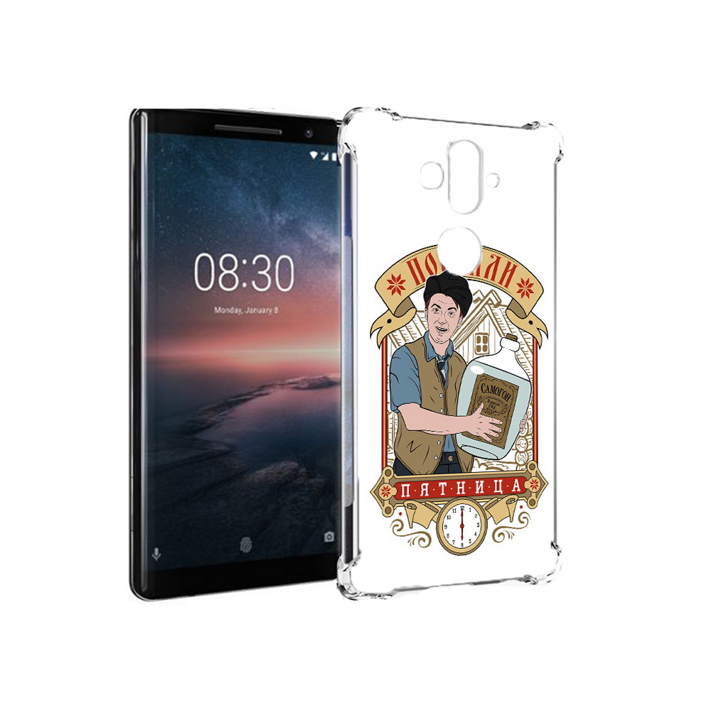 

Чехол MyPads Tocco для Nokia 8 Sirocco Погнали пятница (PT101581.91.137), Прозрачный, Tocco