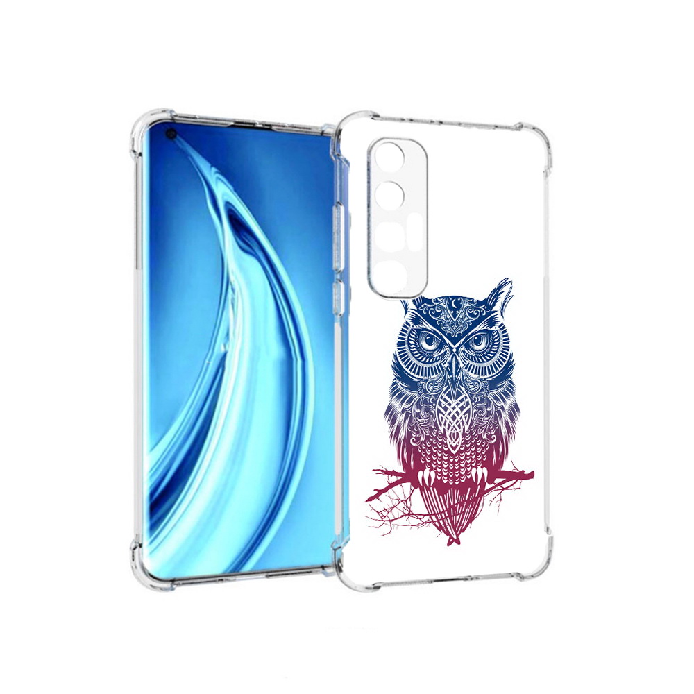 

Чехол MyPads Tocco для Xiaomi Mi 10S хиппи сова (PT226949.296.664), Прозрачный, Tocco