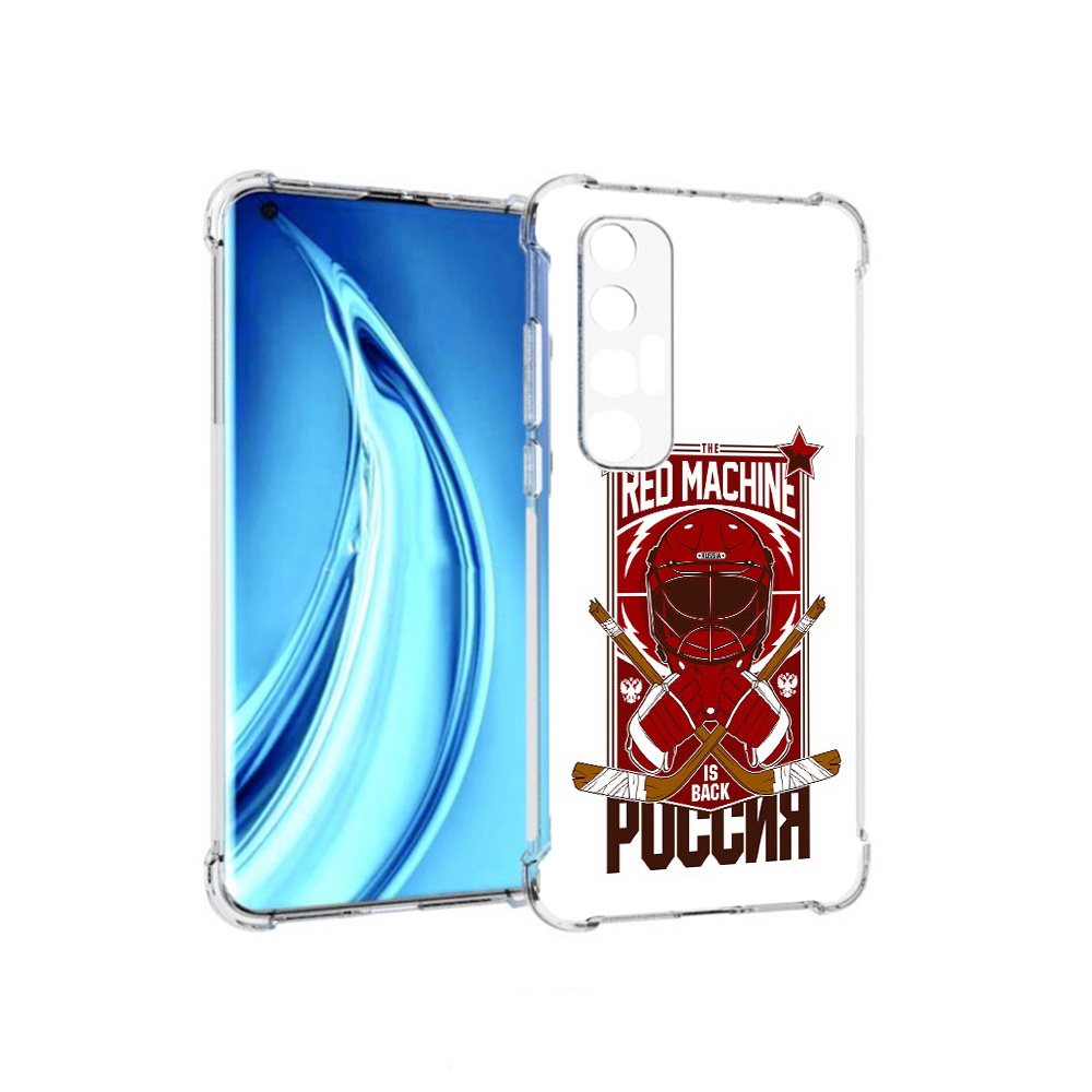 

Чехол MyPads Tocco для Xiaomi Mi 10S хоккей россия (PT226949.296.666), Прозрачный, Tocco