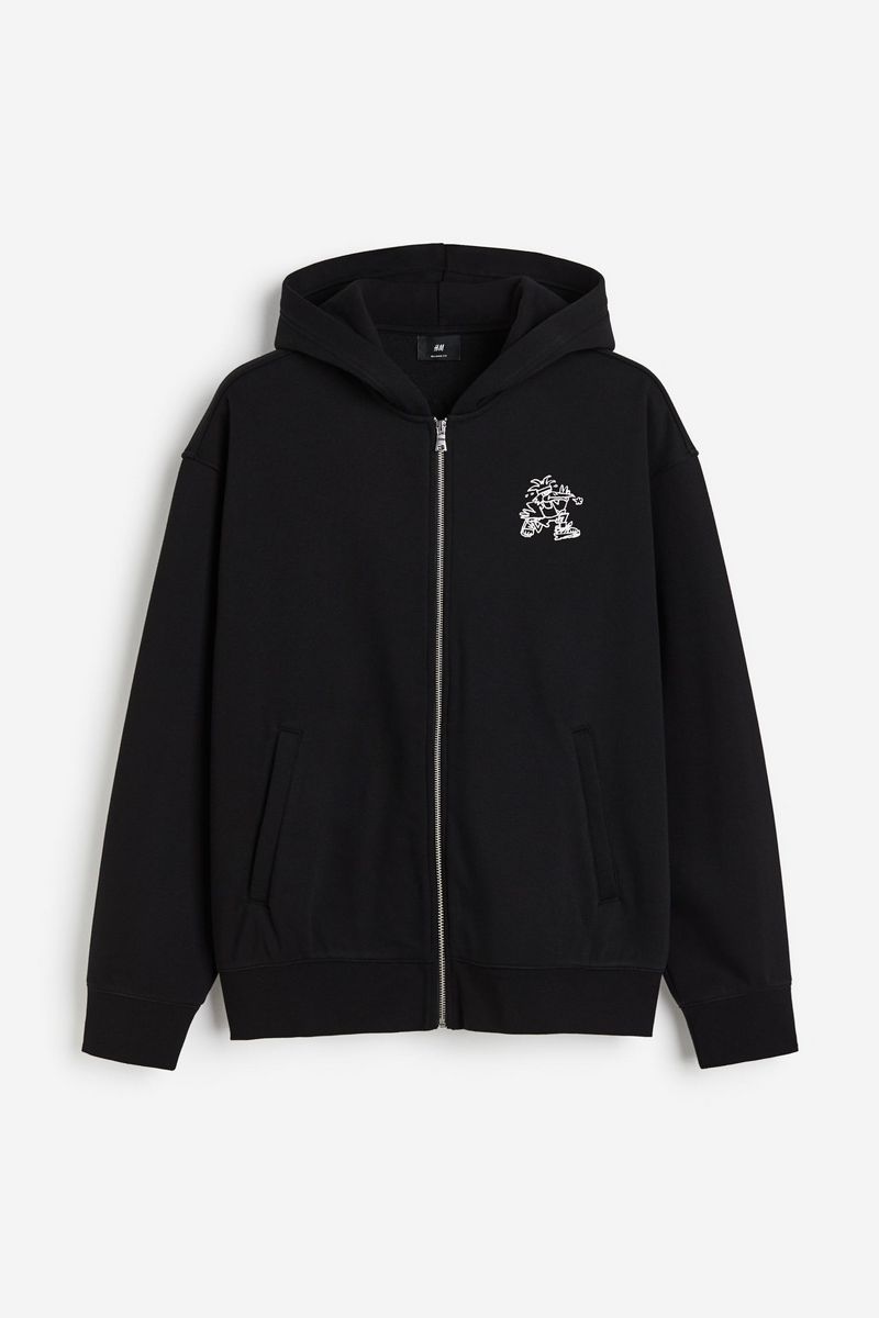 

Толстовка мужская H&M 1199888 черная XS, Черный, 1199888