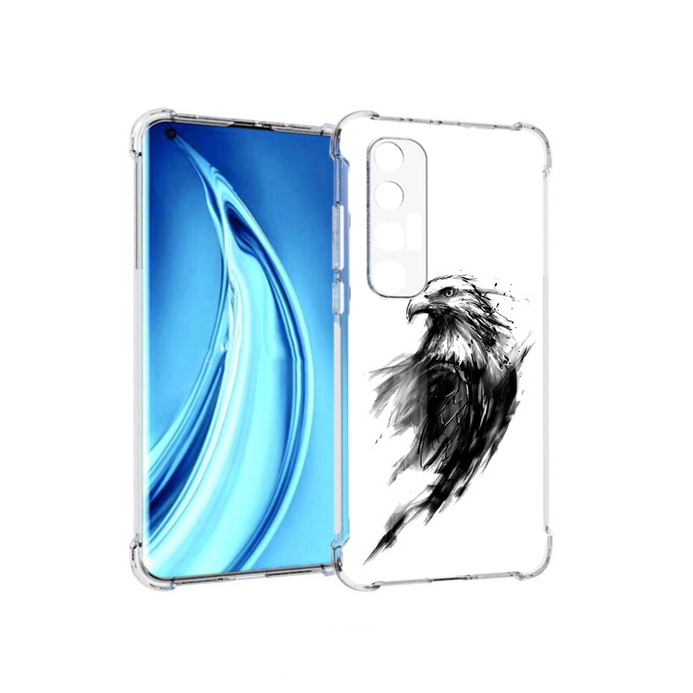 

Чехол MyPads Tocco для Xiaomi Mi 10S чб птица (PT226949.296.670), Прозрачный, Tocco