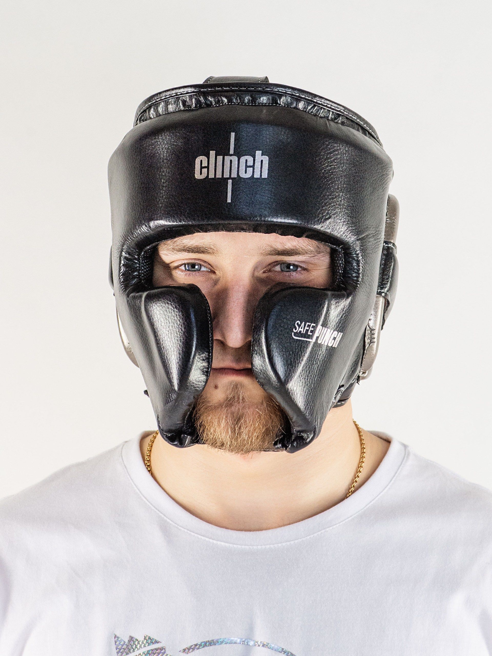 Шлем боксерский Clinch Punch 2.0 черно-бронзовый S