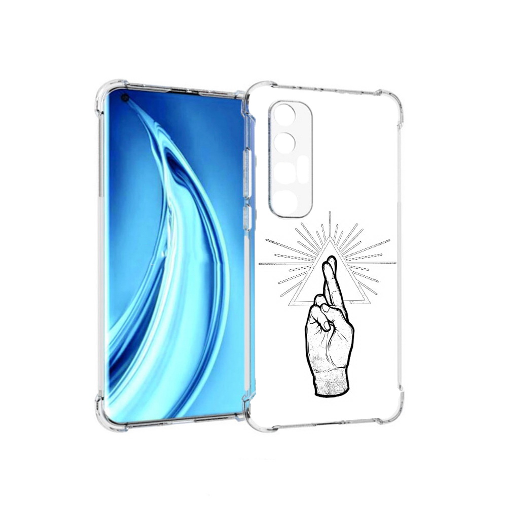 

Чехол MyPads Tocco для Xiaomi Mi 10S черно белая рука (PT226949.296.681), Прозрачный, Tocco