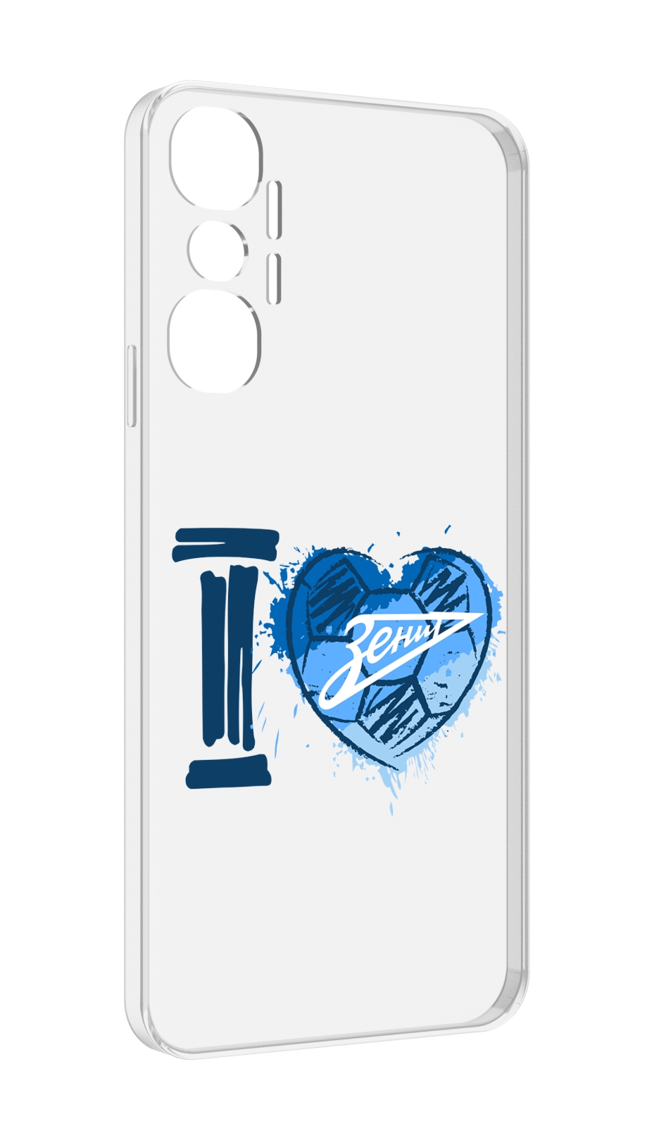 

Чехол MyPads ФК я люблю зенит для Infinix Hot 20 4G, Прозрачный, Tocco