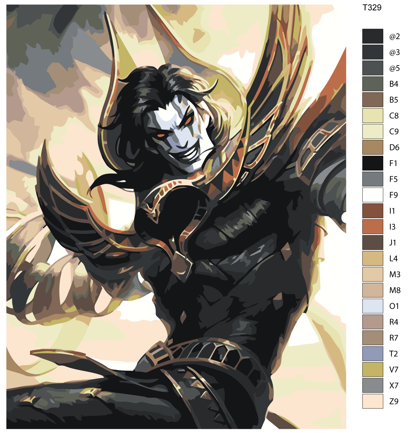 

Картина по номерам BRUSHES-PAINTS T329, Mobile Legends: Хуфра