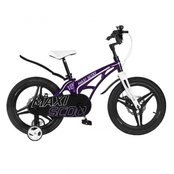фото Детский двухколесный велосипед maxiscoo cosmic 18" делюкс, фиолетовый msc-c1817d