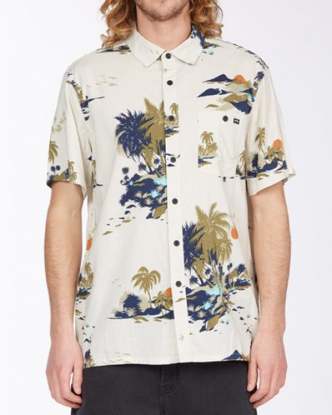 

Рубашка мужская Billabong W1SH04-BIP1 бежевая 2XL, W1SH04-BIP1