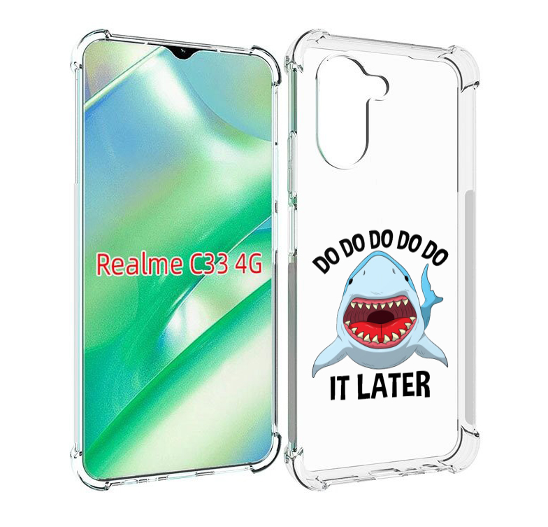 

Чехол MyPads Акула для Realme C33 4G, Прозрачный, Tocco