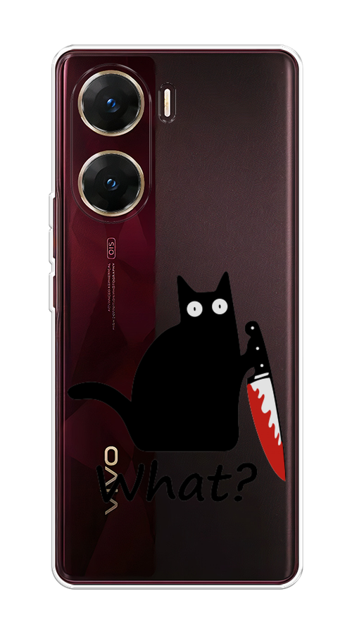

Чехол на Vivo V29e "Котик с ножом", 269450-1