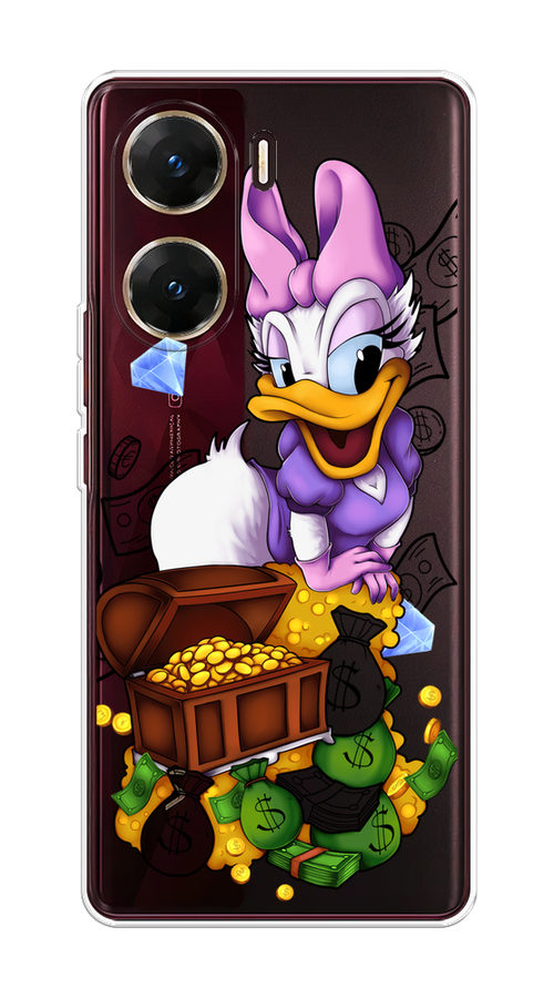 

Чехол на Vivo V29e "Rich Daisy Duck", Коричневый;белый;фиолетовый, 269450-1