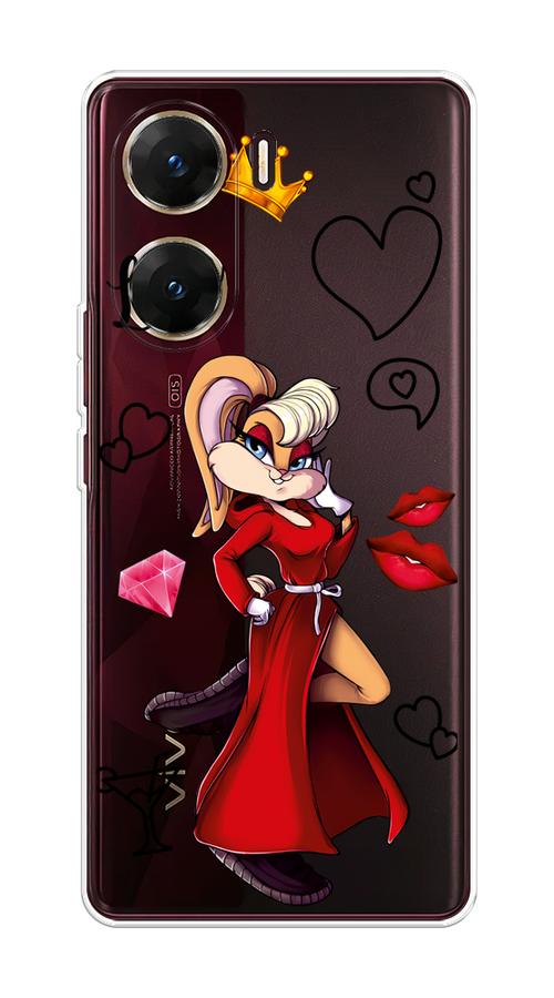 

Чехол на Vivo V29e "Rich Lola Bunny", Красный;бежевый;оранжевый, 269450-1