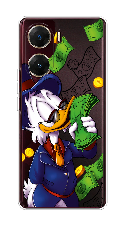 

Чехол на Vivo V29e "Scrooge McDuck with Money", Синий;зеленый;белый, 269450-1