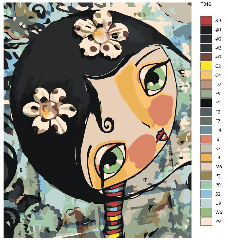 

Картина по номерам BRUSHES-PAINTS Т316, Кукла Василиса