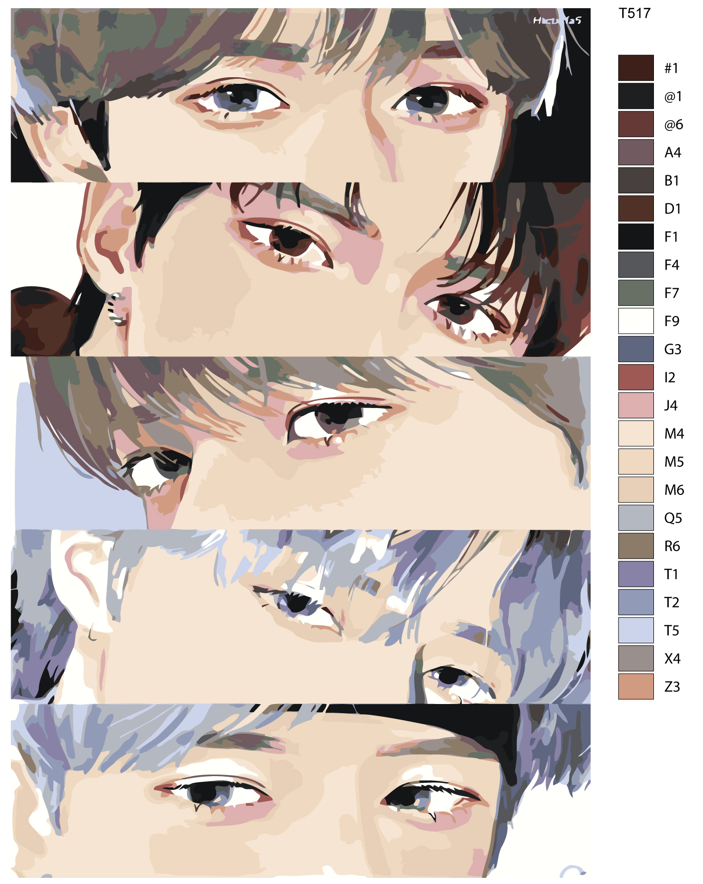 

Картина по номерам BRUSHES-PAINTS T517, группа TXT