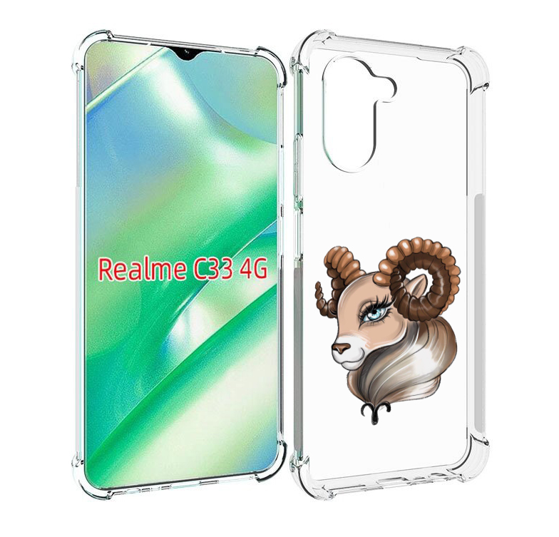 

Чехол MyPads Барашка для Realme C33 4G, Прозрачный, Tocco