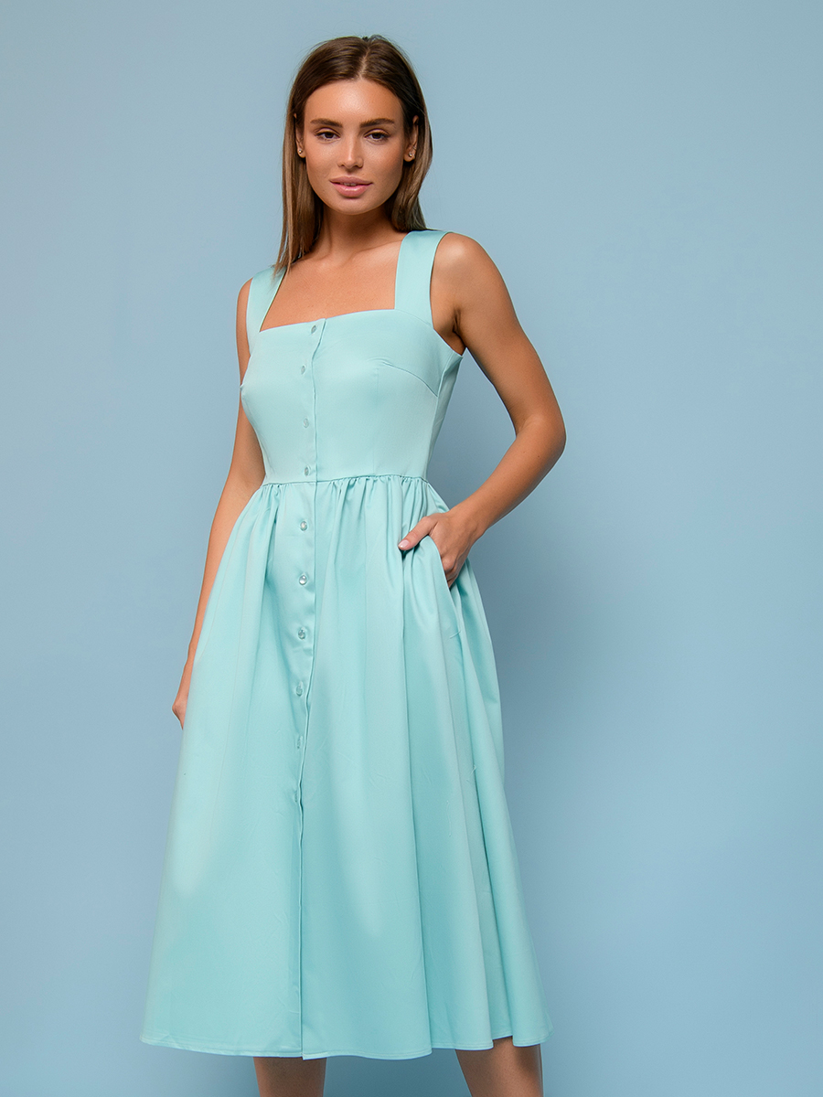 фото Платье женское 1001dress 0132101-01523bl голубое 42