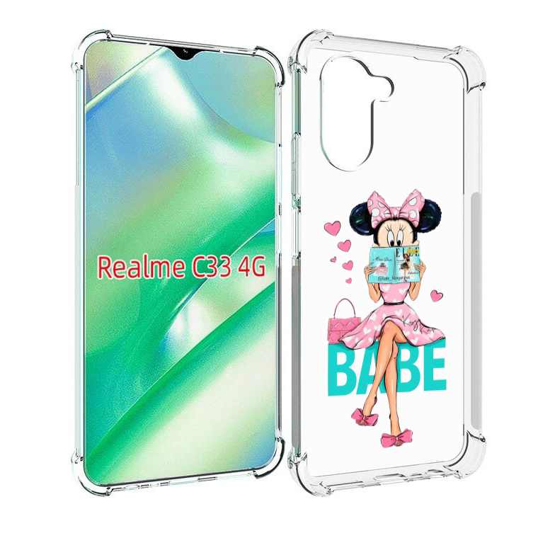 

Чехол MyPads Бейби-микки для Realme C33 4G, Прозрачный, Tocco
