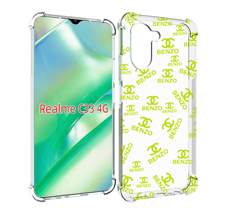 

Чехол MyPads Белый-Бензо для Realme C33 4G, Прозрачный, Tocco