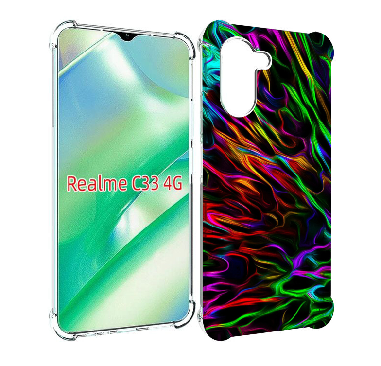 

Чехол MyPads Бензин для Realme C33 4G, Прозрачный, Tocco