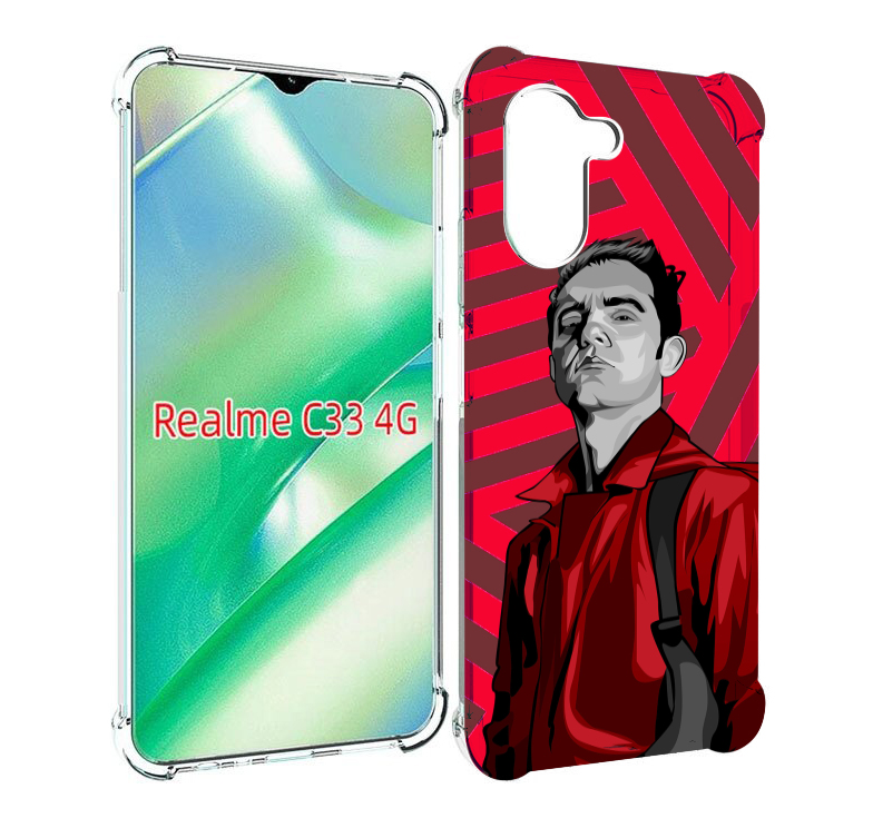 

Чехол MyPads Берлин-бумажный-дом для Realme C33 4G, Прозрачный, Tocco