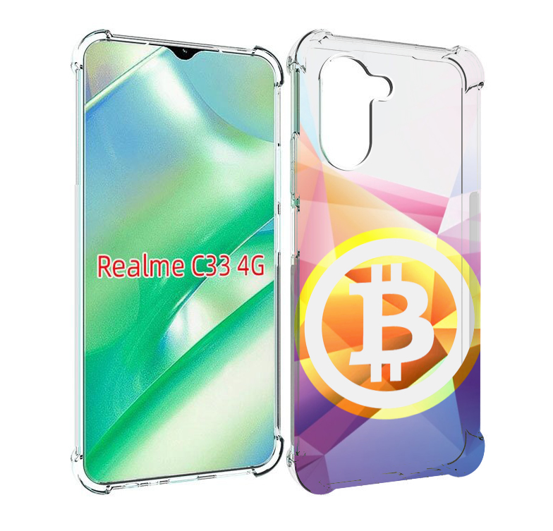 

Чехол MyPads Биткоин для Realme C33 4G, Прозрачный, Tocco