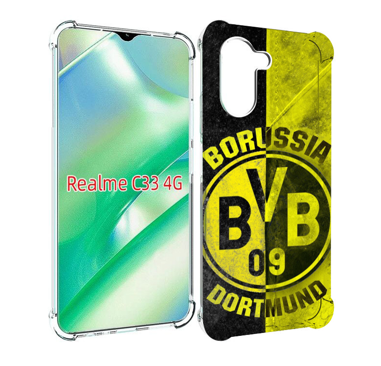 

Чехол MyPads Боруссия мужской для Realme C33 4G, Прозрачный, Tocco
