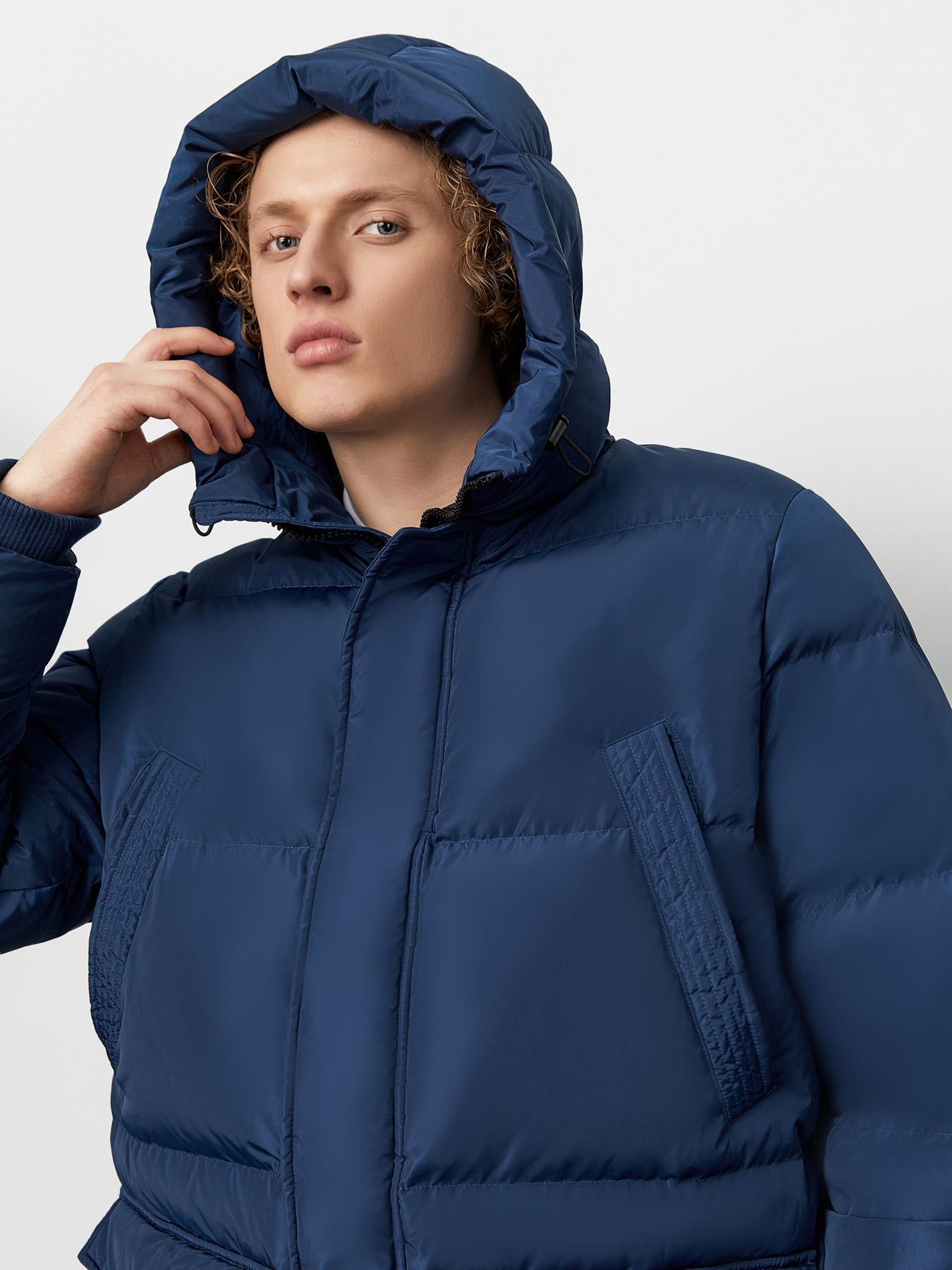 

Пальто мужское Just Clothes 443584 синее 58 RU, Синий, 443584