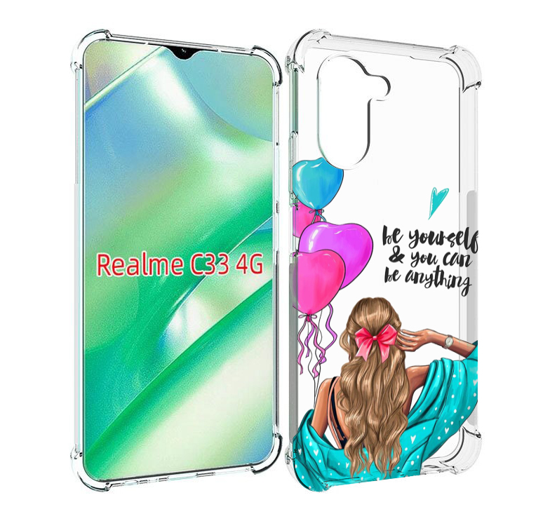

Чехол MyPads Будь-собой для Realme C33 4G, Прозрачный, Tocco