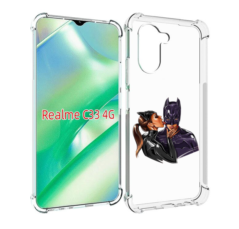 

Чехол MyPads Бэтман для Realme C33 4G, Прозрачный, Tocco