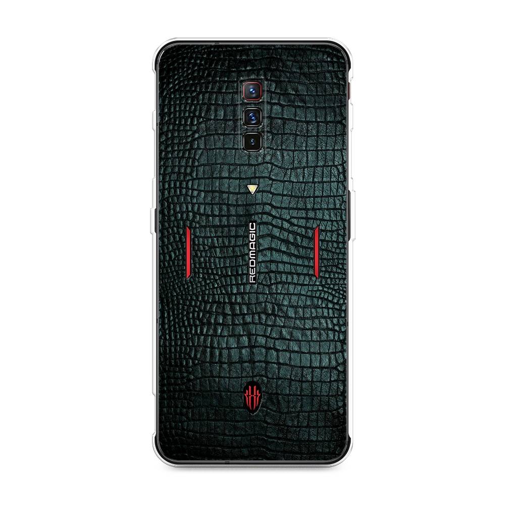 фото Силиконовый чехол "черная змея" на zte nubia red magic 6 awog