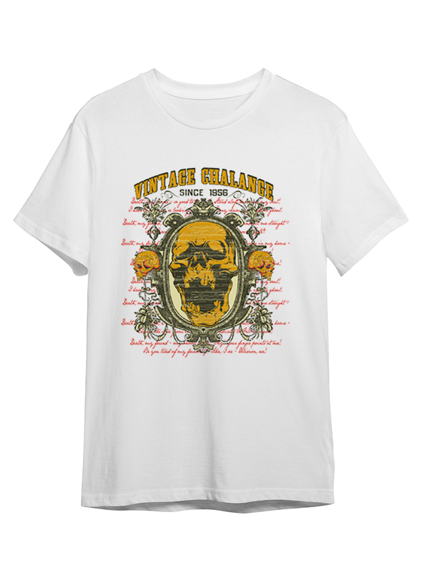 

Футболка унисекс СувенирShop Vintage Chalange / Череп / Skull 20 белая 3XL (56-58), Абстракция "Vintage Chalange / Череп / Skull" 20