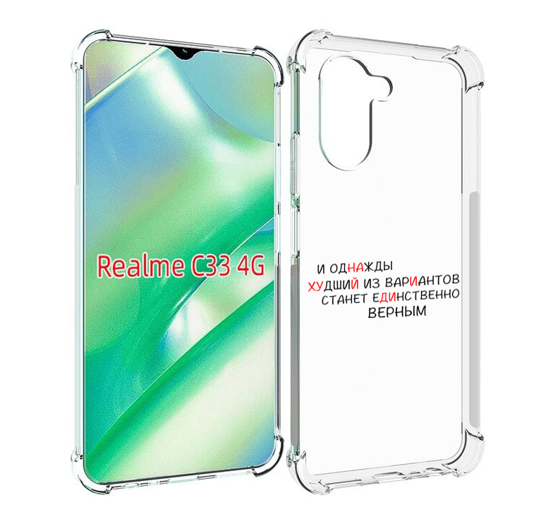 

Чехол MyPads Верный-вариант для Realme C33 4G, Прозрачный, Tocco