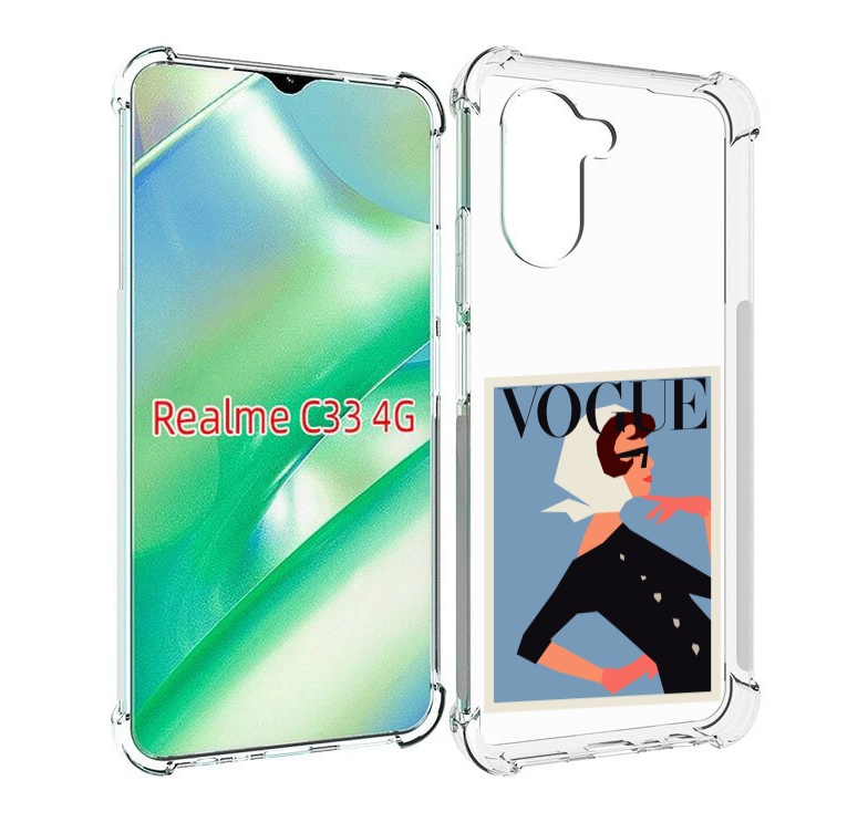 

Чехол MyPads Вогуе картинка для Realme C33 4G, Прозрачный, Tocco