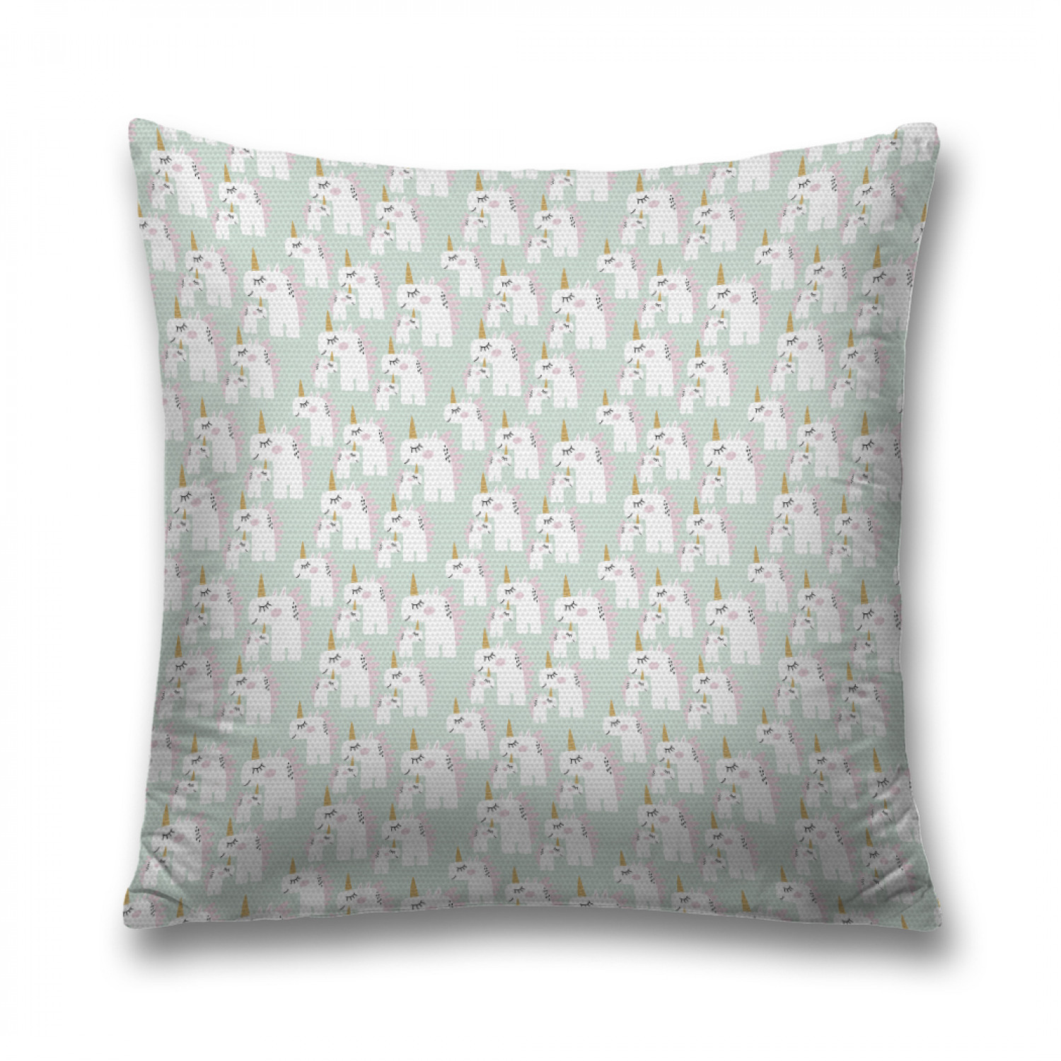 

Наволочка декоративная JoyArty "Семья единорогов" на молнии, 45x45 см, Семья единорогов